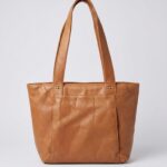 Bolso Tote de Cuero color Miel para Mujer