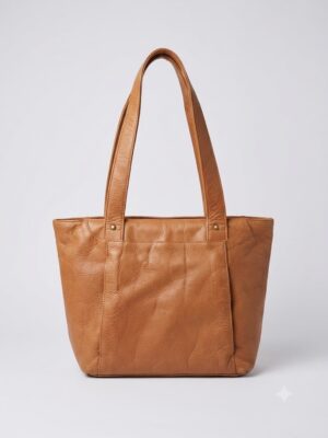 Bolso Tote de Cuero color Miel para Mujer