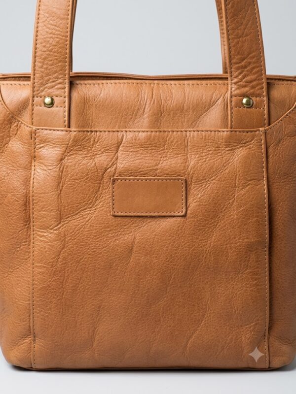 Bolso Tote de Cuero color Miel para Mujer